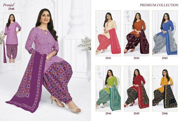 Pranjul Priyanshi Vol-25 Patiyala Special Cotton Designer Dress Materail